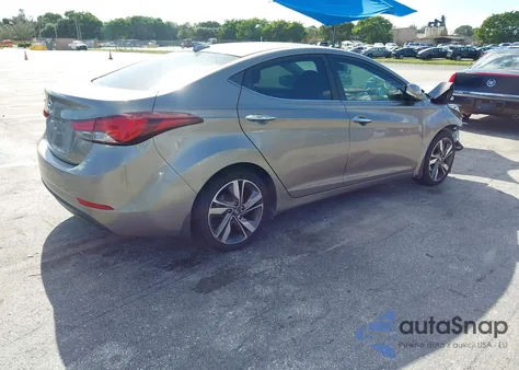2015 Hyundai Elantra Limited from USA, damaged, VIN 5NPDH4AE8FH557410